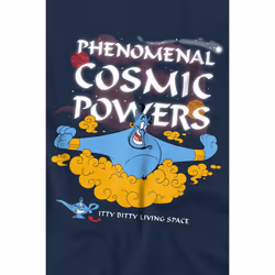 Aladdin Childrens/Kids Has Phenomenal Cosmic Powers T-Shirt - 3-4 Years, Navy
