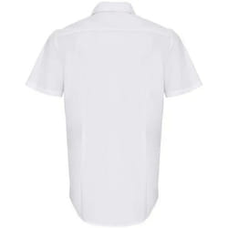 Premier Mens Poplin Stretch Short-Sleeved Shirt