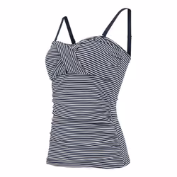 Regatta Womens/Ladies Aceana III Seeksucker Tankini Top - 12 UK, Navy/White