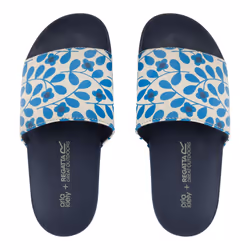 Regatta Womens/Ladies Orla Kiely Jasmine Flower Sliders - 5 UK, Blue