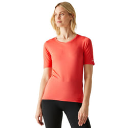 Regatta Womens/Ladies Fingal II V Neck T-Shirt - 12 UK, Peach Bloom