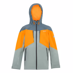 Regatta Childrens/Kids Highton VI Waterproof Jacket - 3-4 Years, Glacier/Bright Marigold