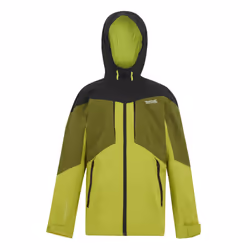 Regatta Childrens/Kids Highton VI Waterproof Jacket - 3-4 Years, Grenoble Green/Nephrite Green/Black/Wild Lime