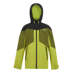 Regatta Childrens/Kids Highton VI Waterproof Jacket - 3-4 Years, Grenoble Green/Nephrite Green/Black/Wild Lime