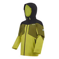 Regatta Childrens/Kids Highton VI Waterproof Jacket - 3-4 Years, Grenoble Green/Nephrite Green/Black/Wild Lime
