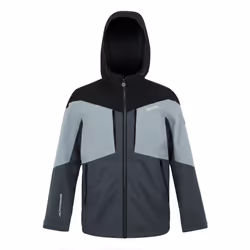 Regatta Childrens/Kids Highton VI Waterproof Jacket - 9-10 Years, Seal Grey/Cloudy Grey/Black