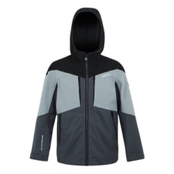 Regatta Childrens/Kids Highton VI Waterproof Jacket - 9-10 Years, Seal Grey/Cloudy Grey/Black