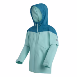 Regatta Childrens/Kids Highton VI Waterproof Jacket - 5-6 Years, Aruba Blue/Exotic Plume/Icy Morn