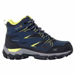Regatta Childrens/Kids Holcombe III Walking Boots - 3 UK, Navy/Lime Punch