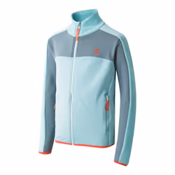 Dare 2B Childrens/Kids Emergent IV Stretch Midlayer - 15-16 Years, Element Grey/Aquifer