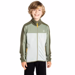 Dare 2B Childrens/Kids Emergent IV Stretch Midlayer - 9-10 Years, Olivine Green/Hedge Green