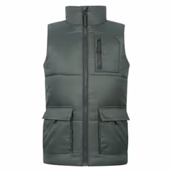 Mountain Warehouse Childrens/Kids Cargo Water Resistant Padded Gilet - 11-12 Years, Khaki Green