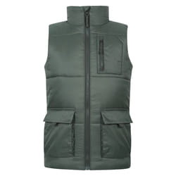 Mountain Warehouse Childrens/Kids Cargo Water Resistant Padded Gilet - 11-12 Years, Khaki Green