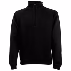 Fruit of the Loom Mens Classic 80/20 Zip Neck Sweatshirt