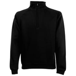 Fruit of the Loom Mens Classic 80/20 Zip Neck Sweatshirt