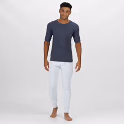 Regatta Mens Thermal Underwear Short Sleeve Vest / T-Shirt - 3XL, Denim Blue