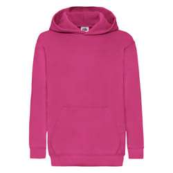 Fruit of the Loom Childrens/Kids Classic Hooded Sweatshirt - 9-11 Years, Fuchsia