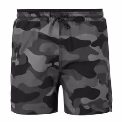 Regatta Childrens/Kids Skander III Camouflage Swim Shorts - 14 Years, Grey/Black