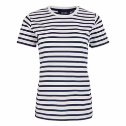 Regatta Womens/Ladies Bayletta Striped T-Shirt - 8 UK, White/Navy