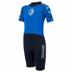 Regatta Childrens/Kids Camo Wetsuit - 9-10 Years, Navy/Olympian Blue