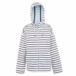 Regatta Womens/Ladies Bayletta II Striped Full Zip Hoodie - 26 UK, White/Navy