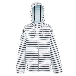 Regatta Womens/Ladies Bayletta II Striped Full Zip Hoodie - 26 UK, White/Navy