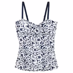 Regatta Womens/Ladies Aceana III Large Floral Swimwear - 10 UK, Navy/White