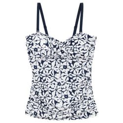 Regatta Womens/Ladies Aceana III Large Floral Swimwear - 10 UK, Navy/White