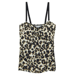 Regatta Womens/Ladies Aceana III Leopard Print Tankini Top - 8 UK, Natural