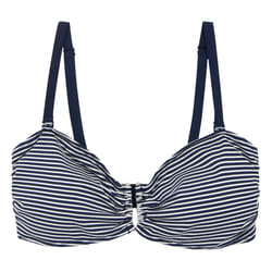 Regatta Womens/Ladies Aceana III Seeksucker Bikini Top - 10 UK, Navy/White