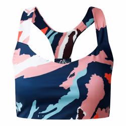 Dare 2B Womens/Ladies Marble Swirl Sports Bra - M, Light Pink/White/Navy