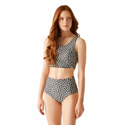 Regatta Womens/Ladies Orla Kiely Jasmine Flower Reversible Bikini - 14 UK, Black