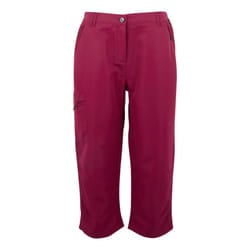 Regatta Womens/Ladies Chaska III Walking Capri Cropped Trousers - 18L, Beaujolais