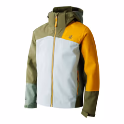 Dare 2B Childrens/Kids Explore II Waterproof Jacket - 3-4 Years, Olivine Green/Hedge Green