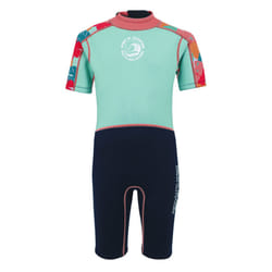 Regatta Childrens/Kids Tropical Leaves Wetsuit - 5-6 Years, Aruba Blue/Navy