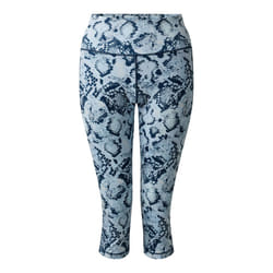 Regatta Womens/Ladies Influential II Snake Print 3/4 Length Leggings - 16 UK, Blue