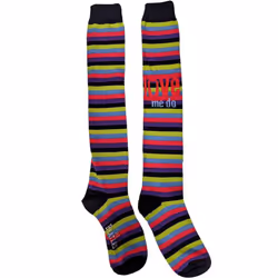The Beatles Womens/Ladies Love Me Do Striped Knee High Socks