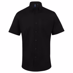 Premier Mens Signature Short-Sleeved Shirt - 23in, Black