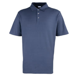 Premier Mens Pique Stud Front Polo Shirt - XS, Navy