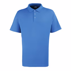Premier Mens Pique Stud Front Polo Shirt - XS, Royal Blue
