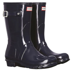 Hunter Womens/Ladies Original Short Wellington Boots - 6 UK, Navy
