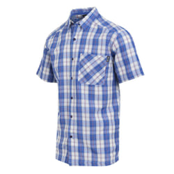 Regatta Mens Mindano IX Checked Short-Sleeved Shirt - S, Nephrite Green/Ash