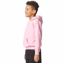 Gildan Childrens/Kids Softstyle Midweight Hoodie - L, Light Pink