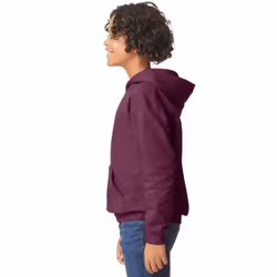 Gildan Childrens/Kids Softstyle Midweight Hoodie - L, Maroon