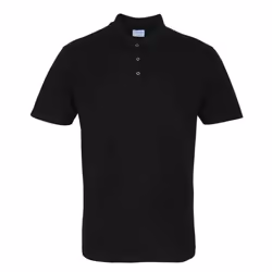 Premier Mens Studded Polo Shirt - XS, Black