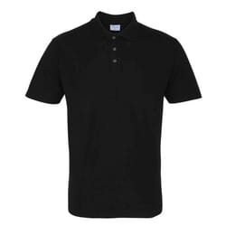 Premier Mens Studded Polo Shirt - XS, Black
