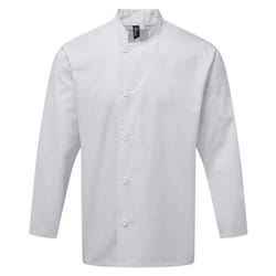 Premier Mens Essential Long-Sleeved Chef Jacket - 5XL, White