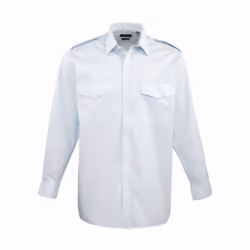 Premier Mens Long-Sleeved Pilot Shirt - 21in, Light Blue