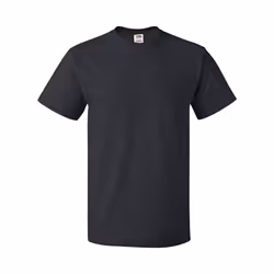 Fruit of the Loom Unisex Adult Cotton T-Shirt - S, Black