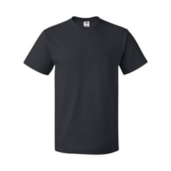 Fruit of the Loom Unisex Adult Cotton T-Shirt - S, Black